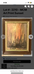 MCM Art Print Sunset