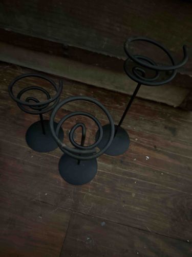Three-Stem Spiral Votive Candle Holder