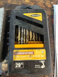 Warrior 29-Piece Titanium Nitride High Speed Steel Drill Bit Set