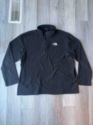 The North Face Black 1/4 Zip Fleece Pullover