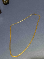 Gold-Toned Herringbone Necklace