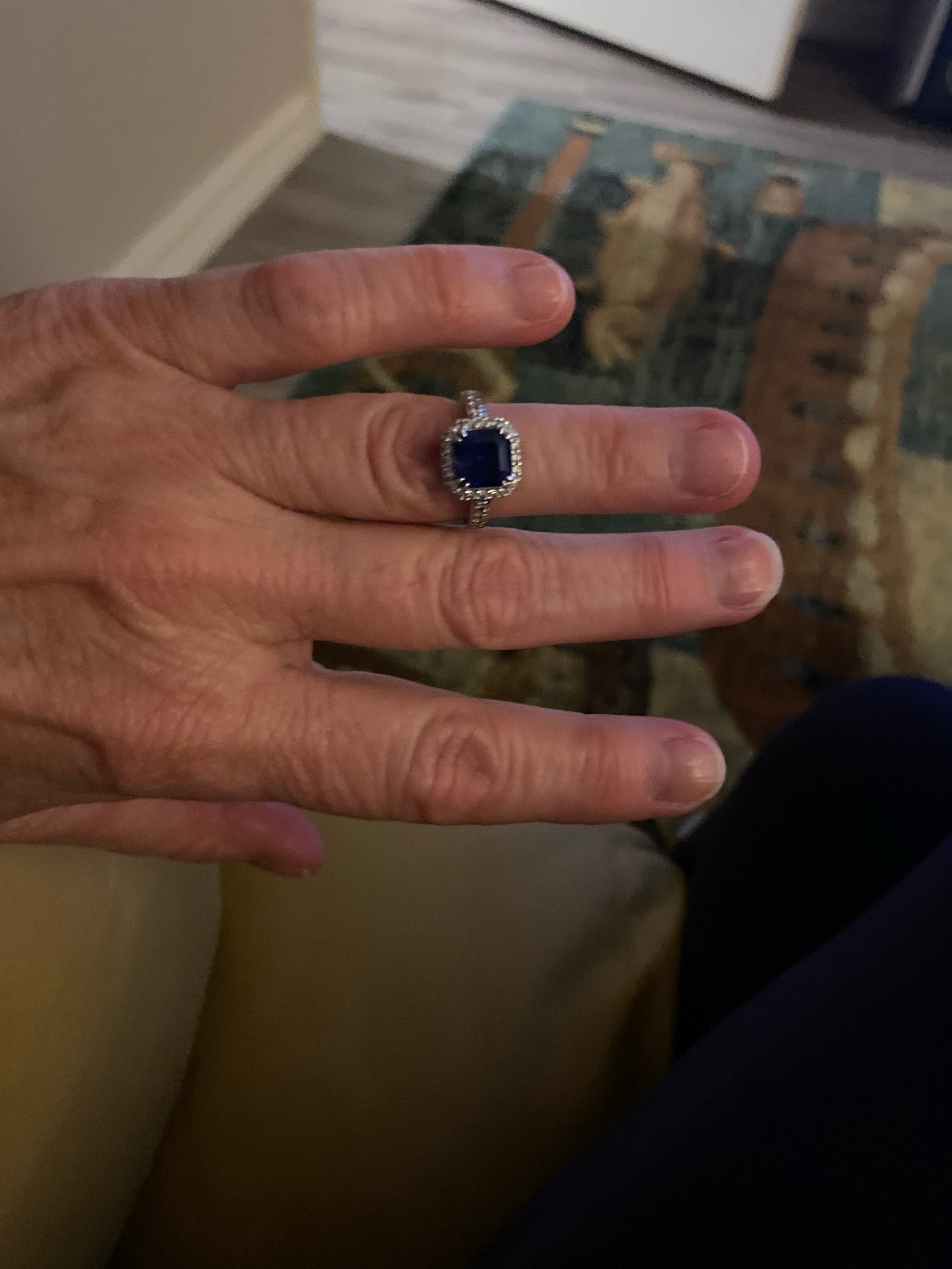 Submitted photo of Sapphire and Diamond Ring (not authenticated)
