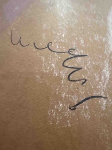 Signed Pastel Drawing on Toned Paper