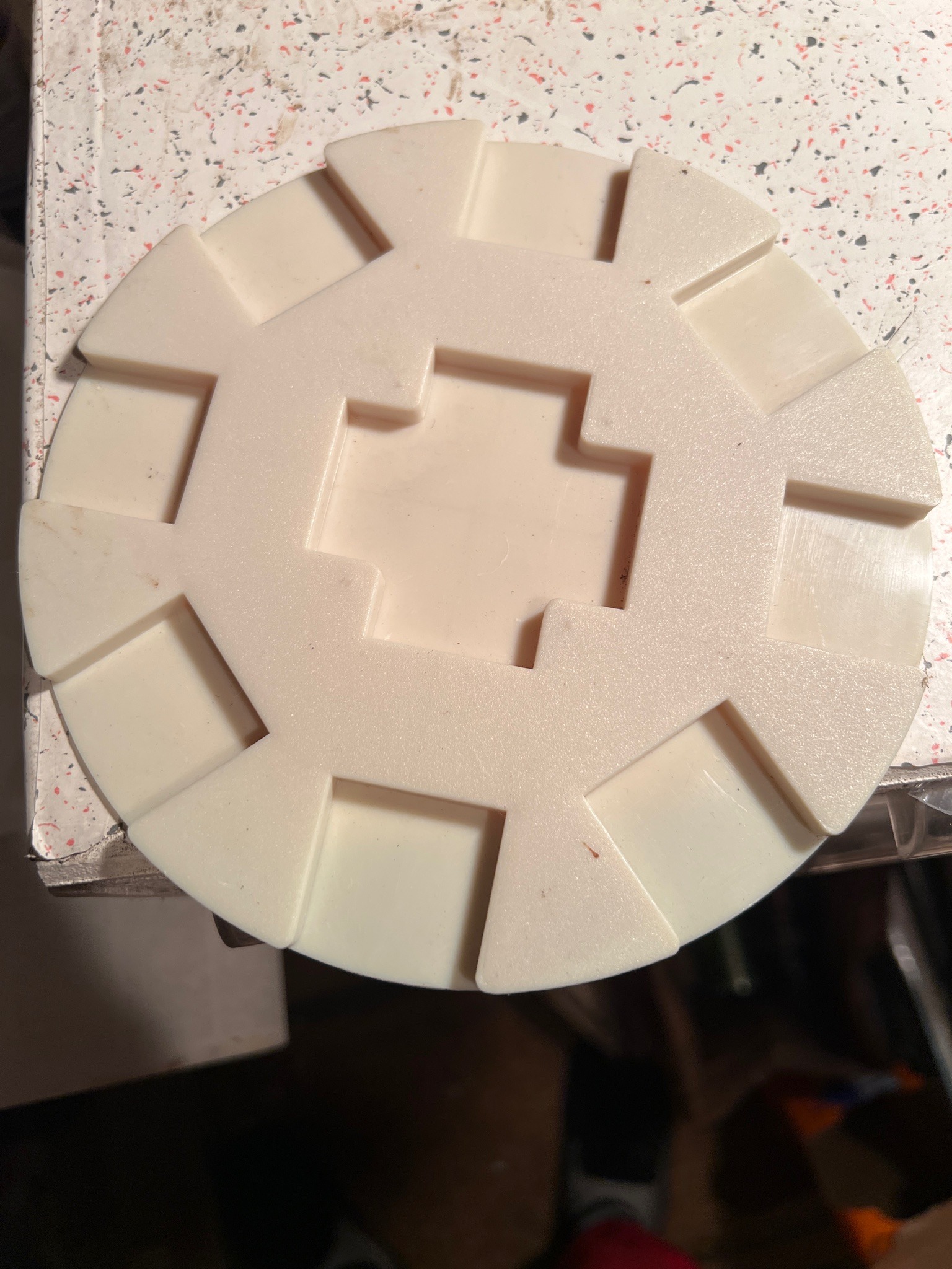 Submitted photo of Plastic game component, unverified origin
