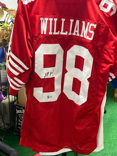 Signed Mykel Williams San Francisco 49ers Custom Style Jersey