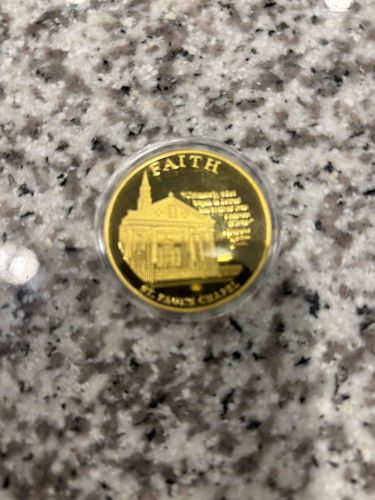 Gold-Toned St. Paul's Chapel Commemorative Medallion