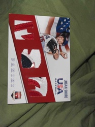 Panini USA Baseball Logan Shore Relic/Memorabilia Trading Card