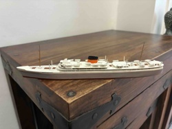 Ocean Liner Model (likely SS United States)