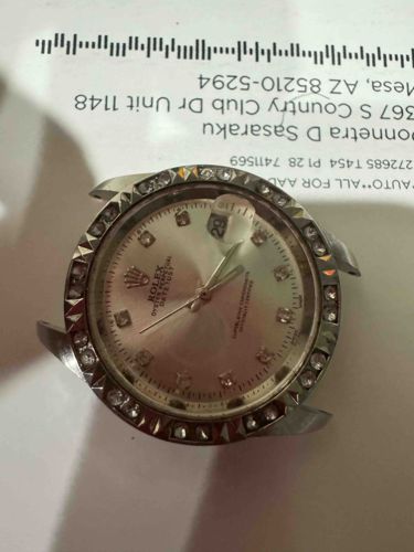Diamond-Set Watch Head (Rolex Datejust Homage/Replica)