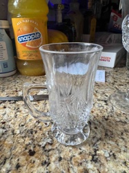 Footed Hot Beverage Glass Mug