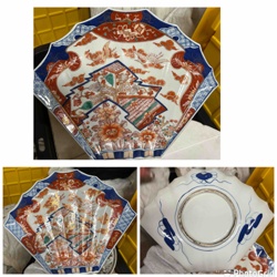 Japanese Imari-Style Fan-Shaped Plates