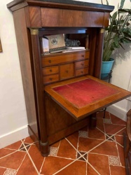 Empire Style Secretaire a Abattant with Marble Top