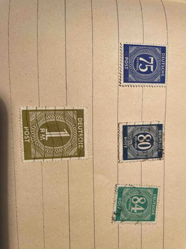 Deutsche Post (German Post) Revenue and Postage Stamps Assortment