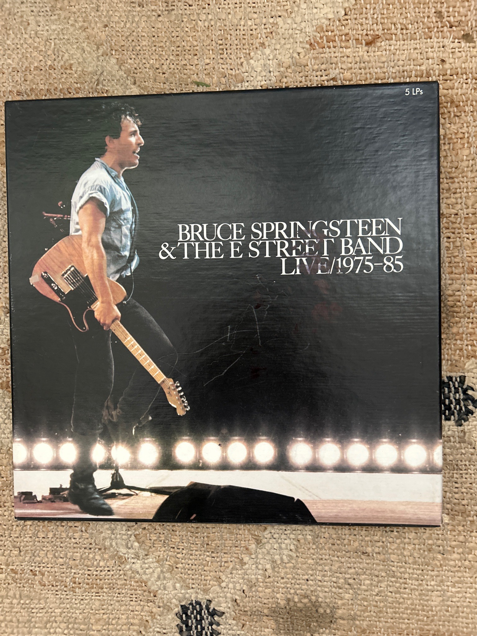 Submitted photo of Vinyl LP Box Set titled "Bruce Springsteen & The E Street Band Live/1975-85"