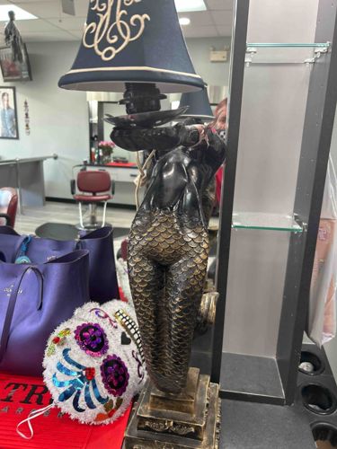 Mermaid Figural Table Lamp