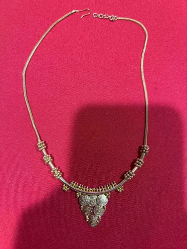 Indian Silver Coin Necklace (Kasulaperu Style)