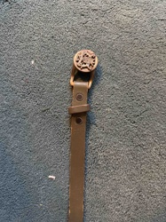 Military-Style Belt with Embossed Buckle