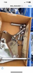 Motorcycle Footpeg Brackets with Mounting Hardware