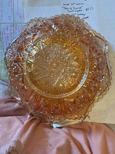 Iridescent Carnival Glass Bowl