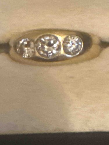 Three-Stone Diamond Men's Bypass Ring