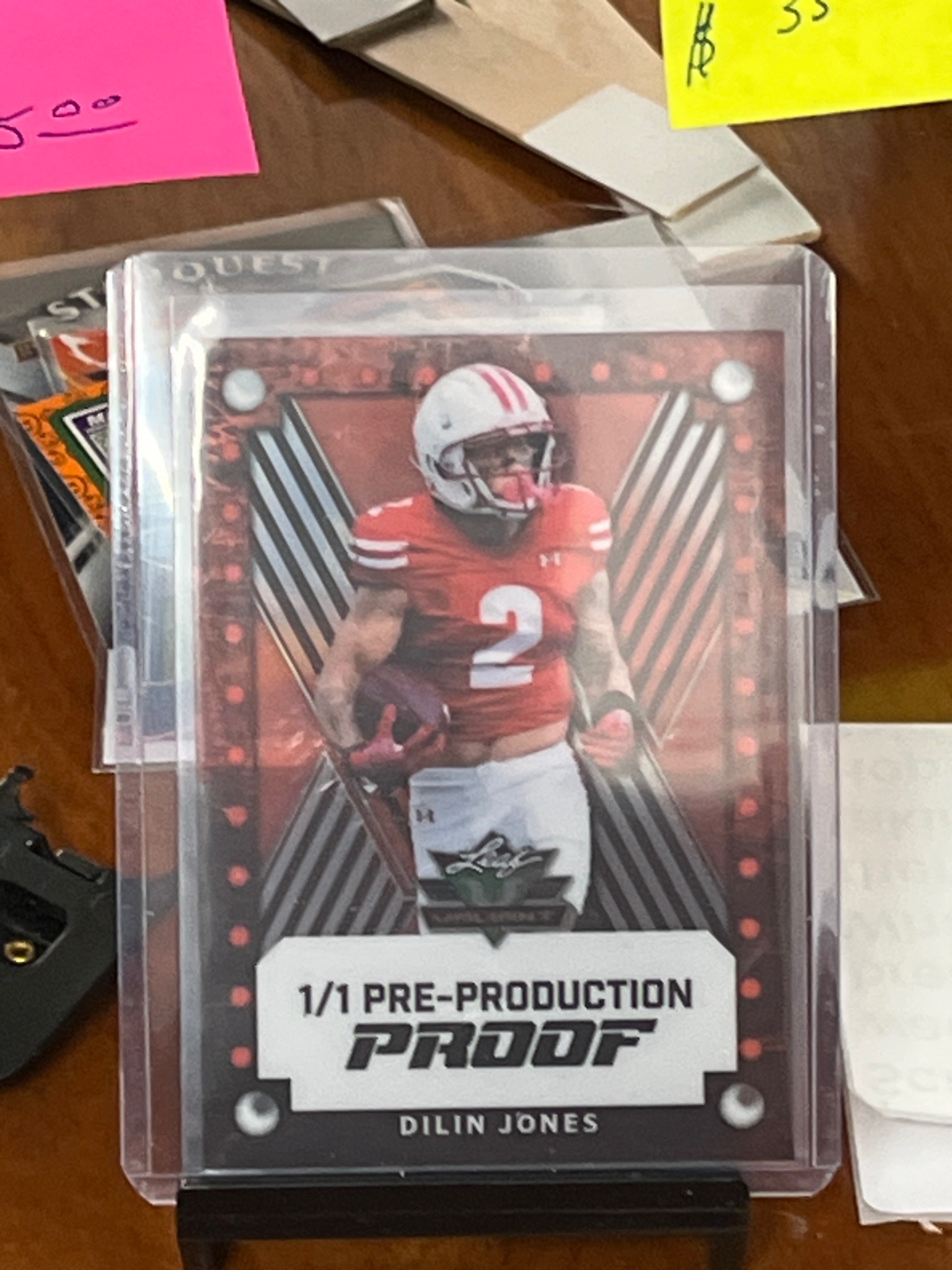 Leaf Pre-Production Proof 1/1 Dilin Jones Trading Card