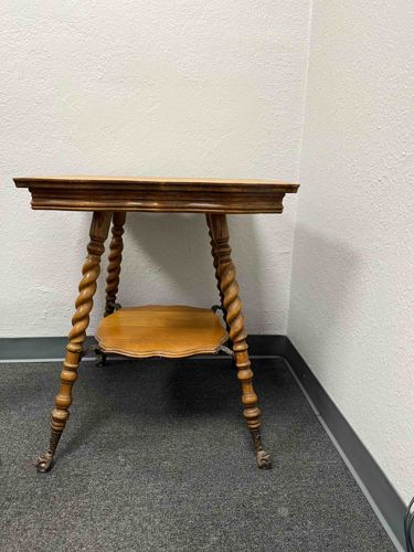 Victorian Era Barley Twist Side Table