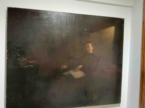 Seated Woman with Open Book by John Douglas Patrick