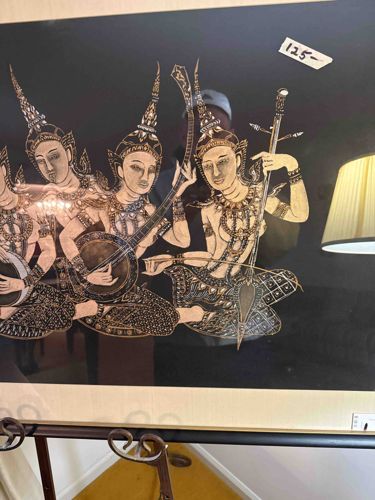 Thai Musician Silk Screen Print