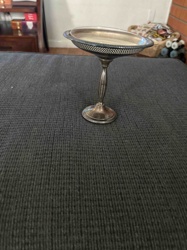 Silver-Toned Compote Dish