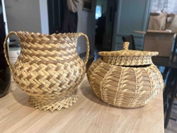 Pair of Tarahumara Handwoven Baskets