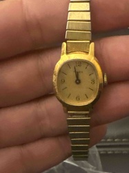 Vintage Timex Women's Gold-Tone Mechanical Watch