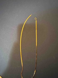 14k Gold Herringbone Chain Necklace (Broken)