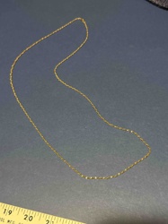 Gold-Toned Delicate Link Chain Necklace