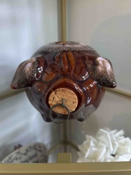 Glazed Ceramic Piggy Bank