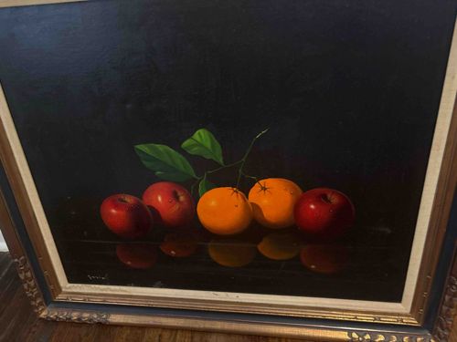 Still Life Painting of Apples and Oranges