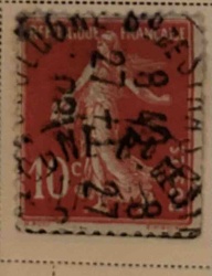 French Sower (Semeuse) 10 Centime Postage Stamp