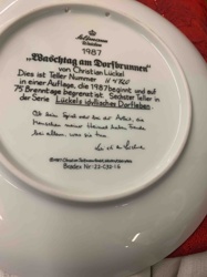 Seltmann Weiden "Waschtag am Dorfbrunnen" Collector's Plate by Christian Lückel (1987)