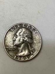 1963 Washington Quarter (Obverse)
