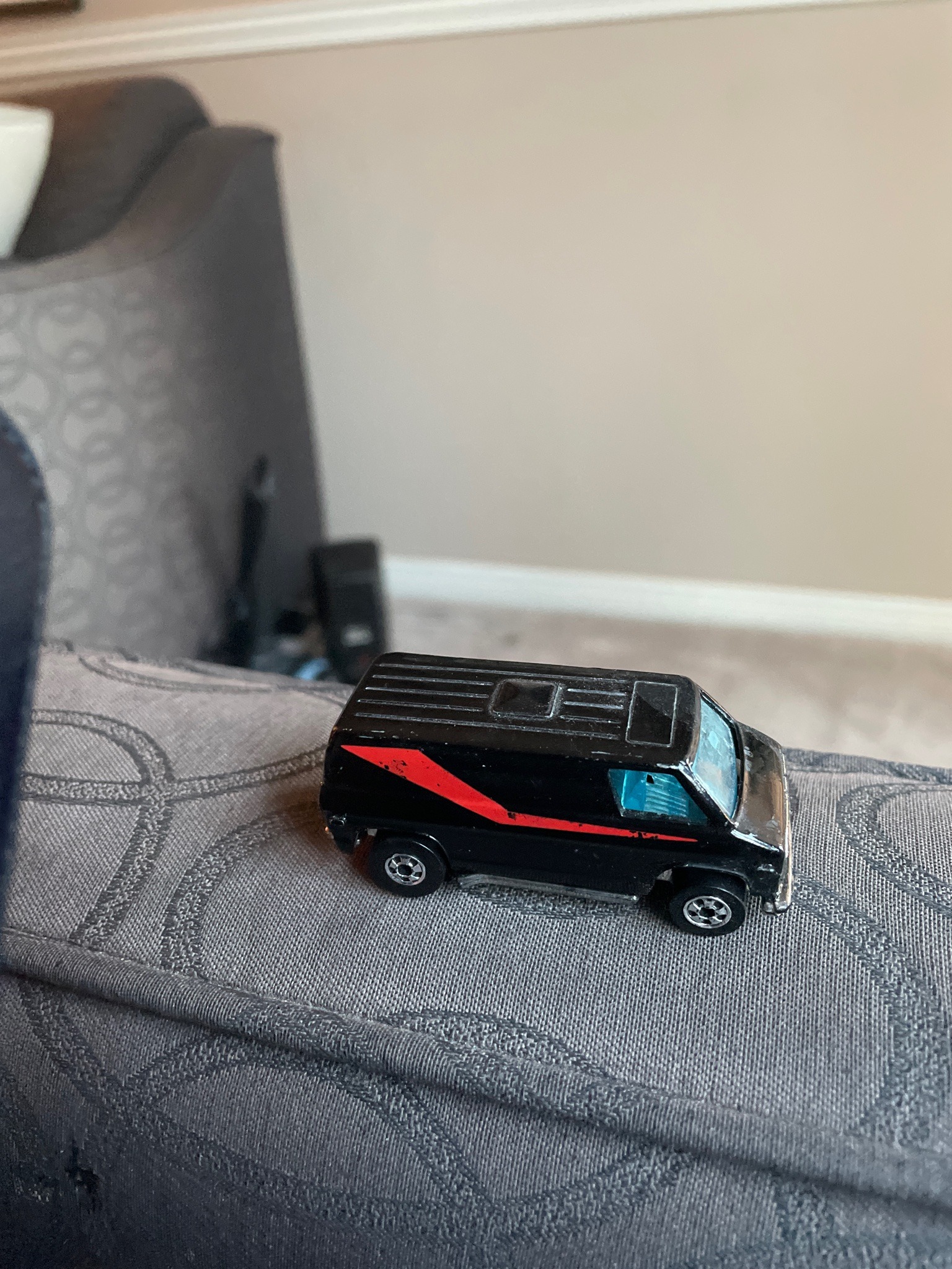 Submitted photo of vintage die-cast toy van in the style of the A-Team vehicle