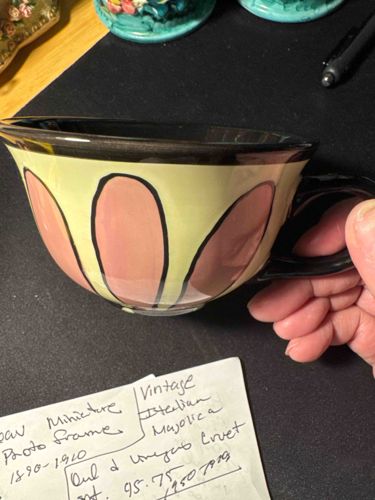 Hand-Painted Ceramic Oversized Mug or Soup Bowl