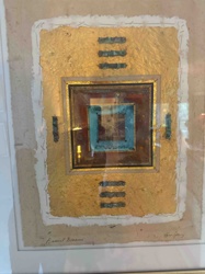 Multi-Layered Abstract Relief Art Print, 'Ancient Dreams'