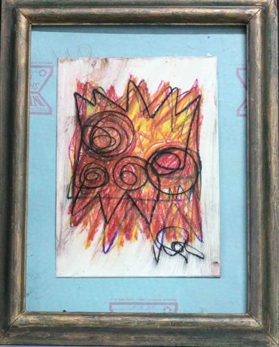 Original Neo-Expressionist Scribble Composition