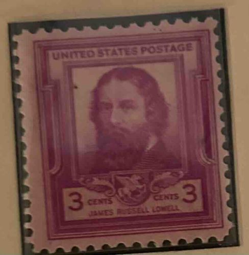 James Russell Lowell 3 Cents US Postage Stamp