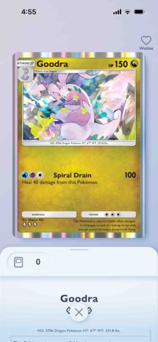 Pokemon TCG Goodra Trading Card