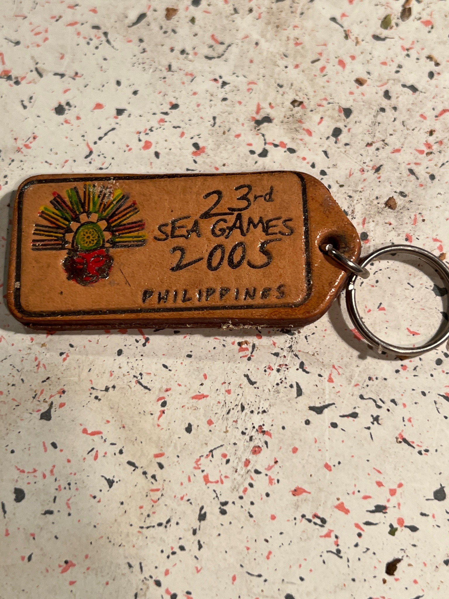 Submitted photo of Leather souvenir keychain for the 23rd SEA Games 2005 Philippines