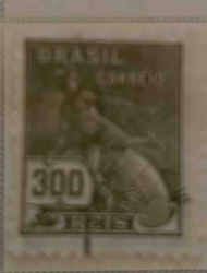 Brazil 'BRAZIL CORREIO' 300 Reis Stamp