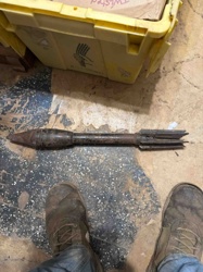 Rocket-Propelled Grenade (RPG) Warhead and Stabilizer Assembly