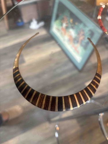 Striped Inlaid Collar Necklace (Torque)