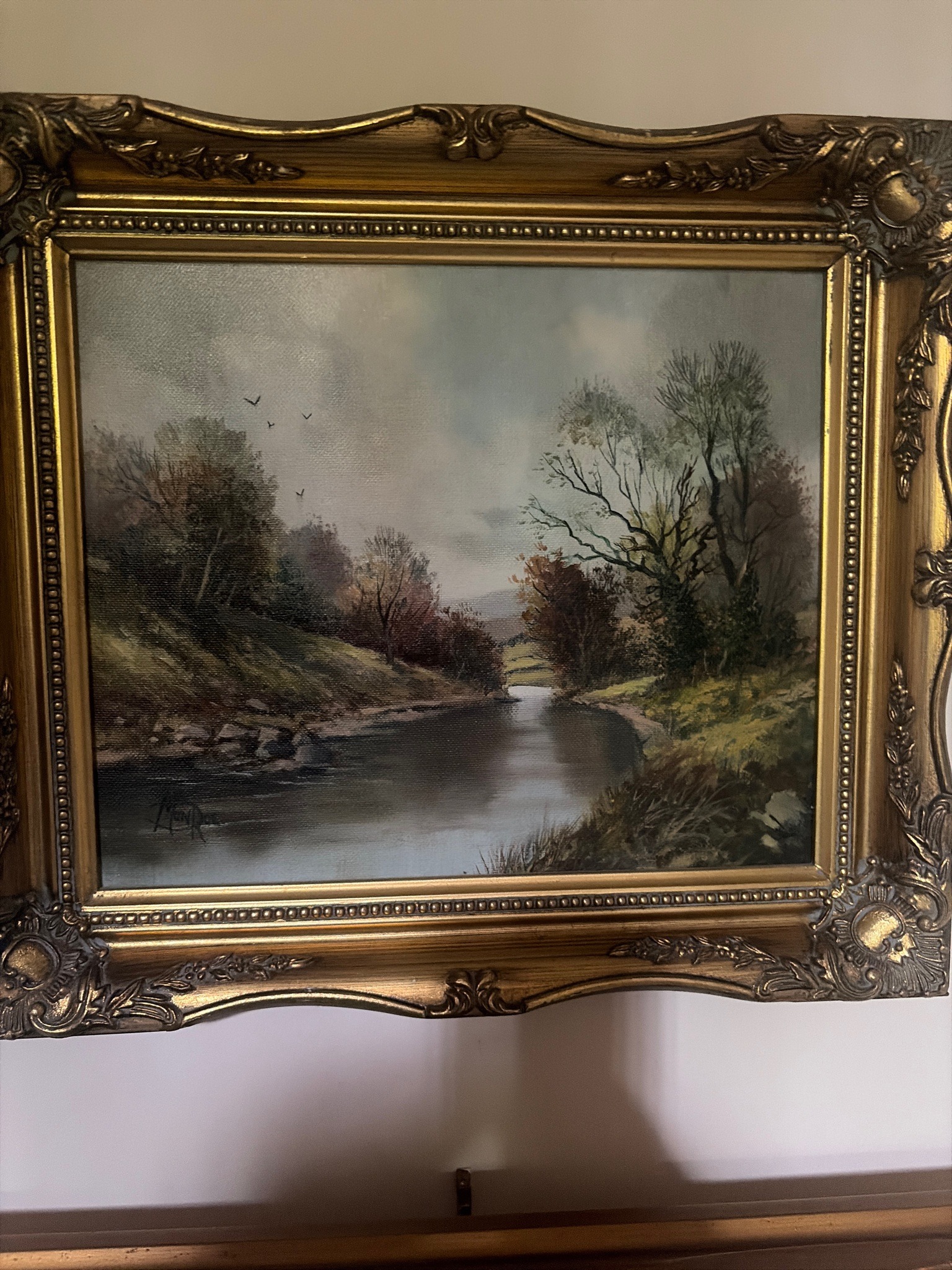 Submitted photo of Oil landscape signed 'Munroe' (not authenticated)