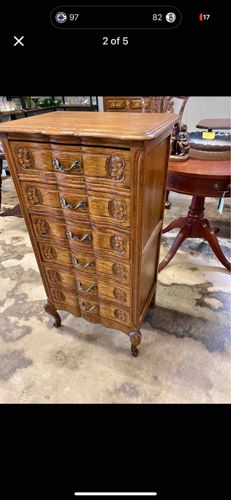 French Provincial Style Tall Lingerie Chest